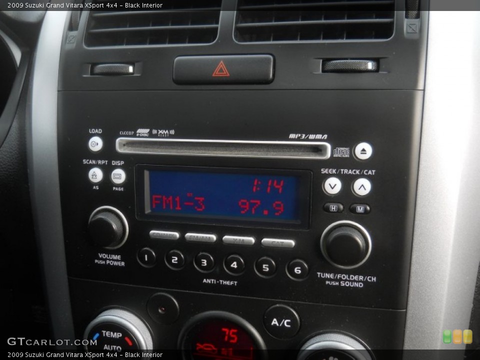 Black Interior Audio System for the 2009 Suzuki Grand Vitara XSport 4x4 #60275645