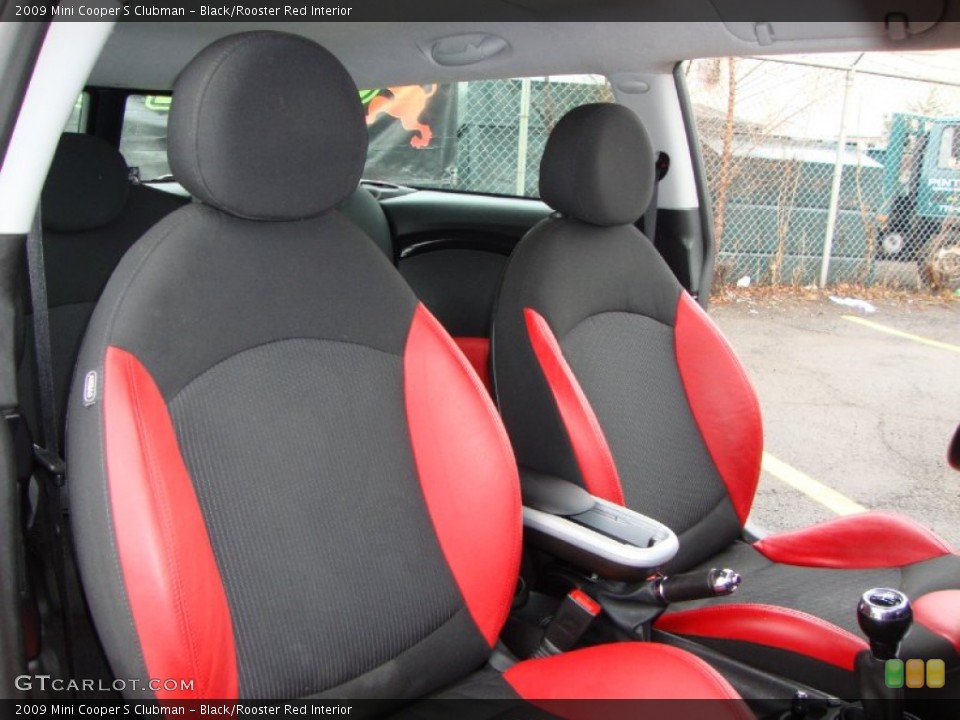 Black/Rooster Red Interior Photo for the 2009 Mini Cooper S Clubman #60276446