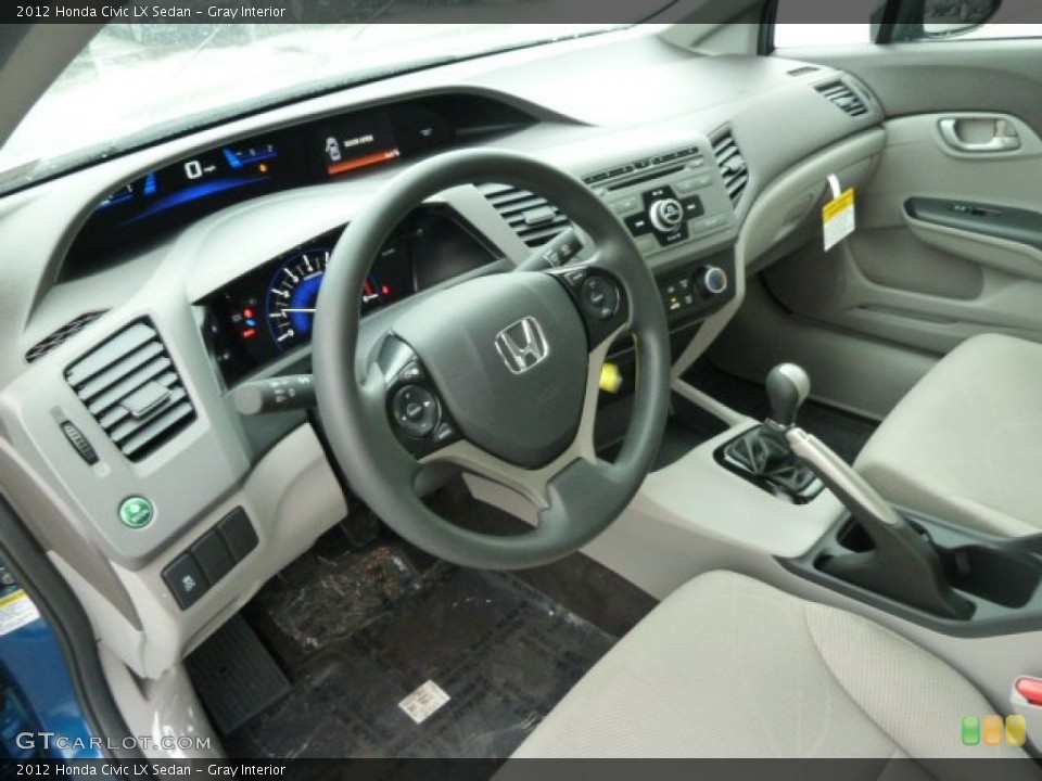 Gray Interior Dashboard for the 2012 Honda Civic LX Sedan #60277010