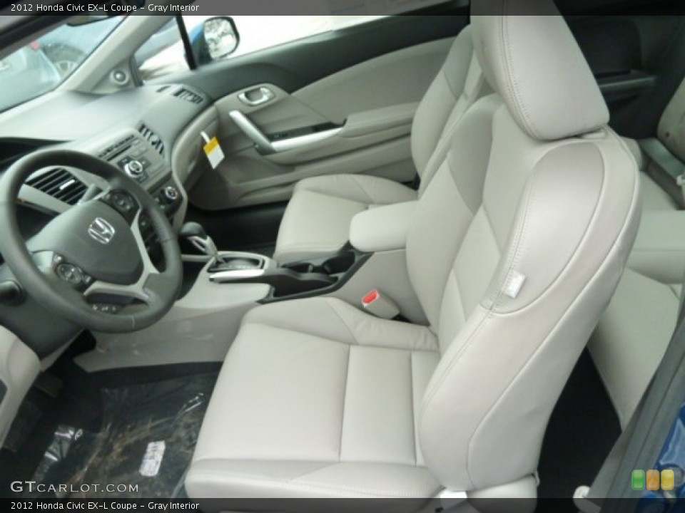 Gray Interior Photo for the 2012 Honda Civic EX-L Coupe #60277139