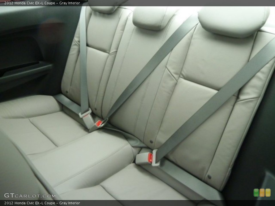Gray Interior Rear Seat for the 2012 Honda Civic EX-L Coupe #60277146