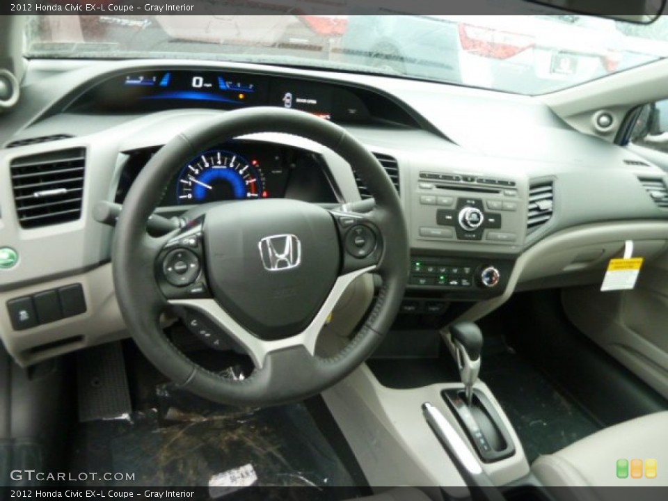 Gray Interior Dashboard for the 2012 Honda Civic EX-L Coupe #60277153
