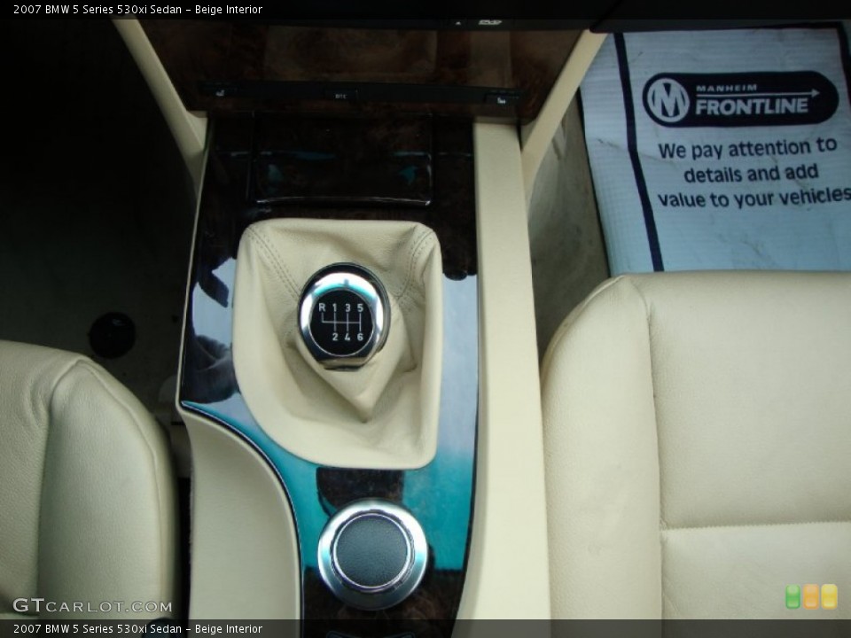 Beige Interior Transmission for the 2007 BMW 5 Series 530xi Sedan #60277224
