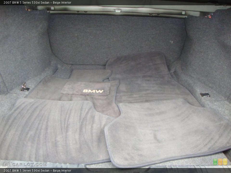 Beige Interior Trunk for the 2007 BMW 5 Series 530xi Sedan #60277369