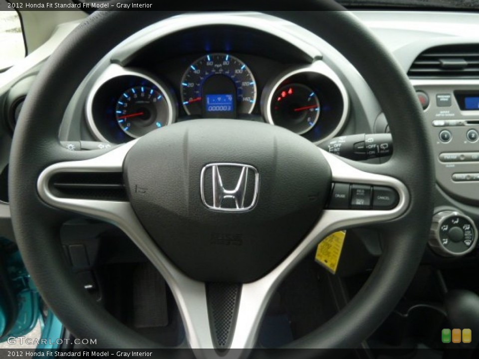 Gray Interior Steering Wheel for the 2012 Honda Fit  #60277496