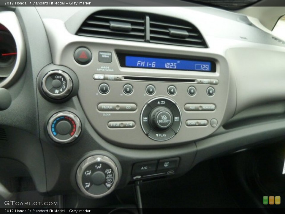 Gray Interior Controls for the 2012 Honda Fit  #60277505