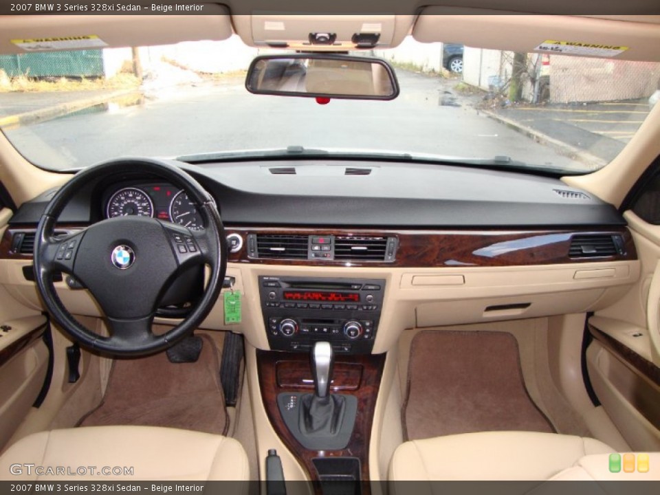 Beige Interior Dashboard for the 2007 BMW 3 Series 328xi Sedan #60278243