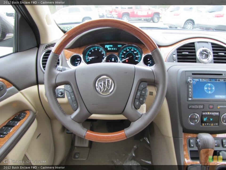 Cashmere Interior Steering Wheel for the 2012 Buick Enclave FWD #60280764