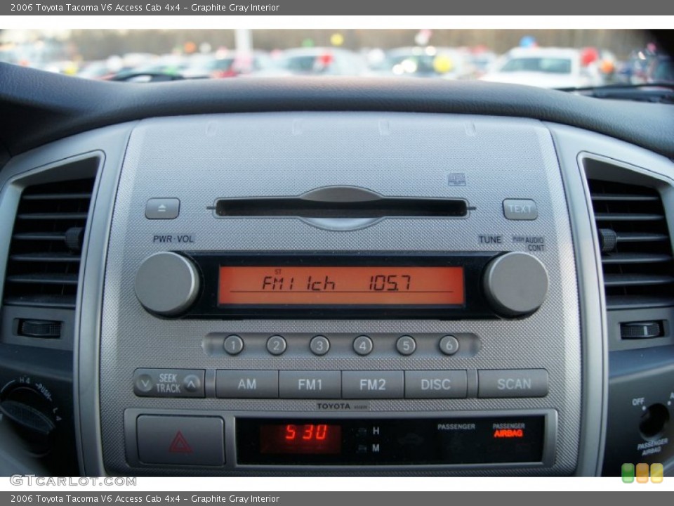 Graphite Gray Interior Audio System for the 2006 Toyota Tacoma V6 Access Cab 4x4 #60283424