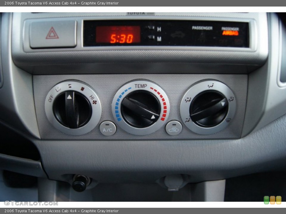 Graphite Gray Interior Controls for the 2006 Toyota Tacoma V6 Access Cab 4x4 #60283427