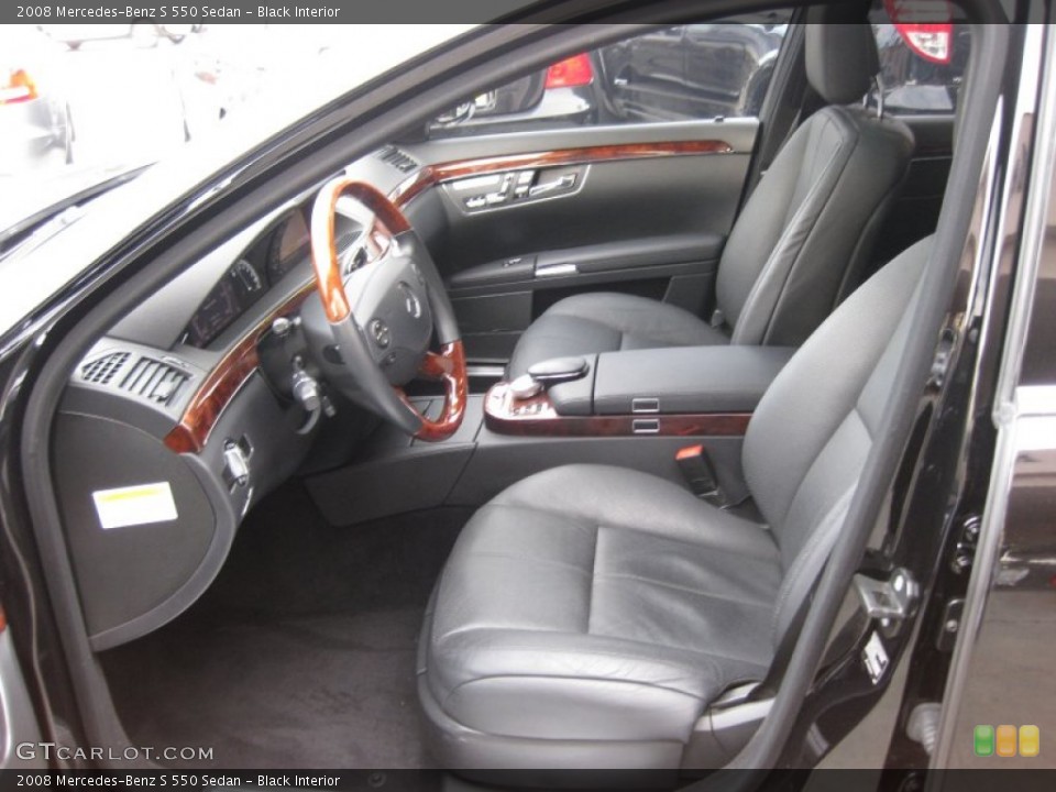 Black Interior Photo for the 2008 Mercedes-Benz S 550 Sedan #60285965