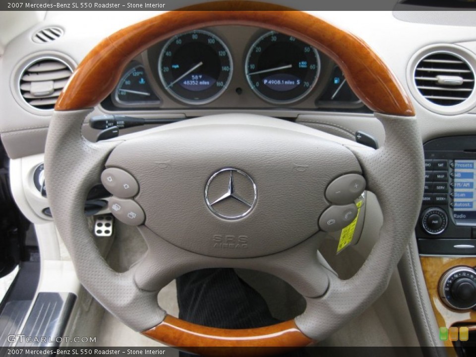 Stone Interior Steering Wheel for the 2007 Mercedes-Benz SL 550 Roadster #60286109