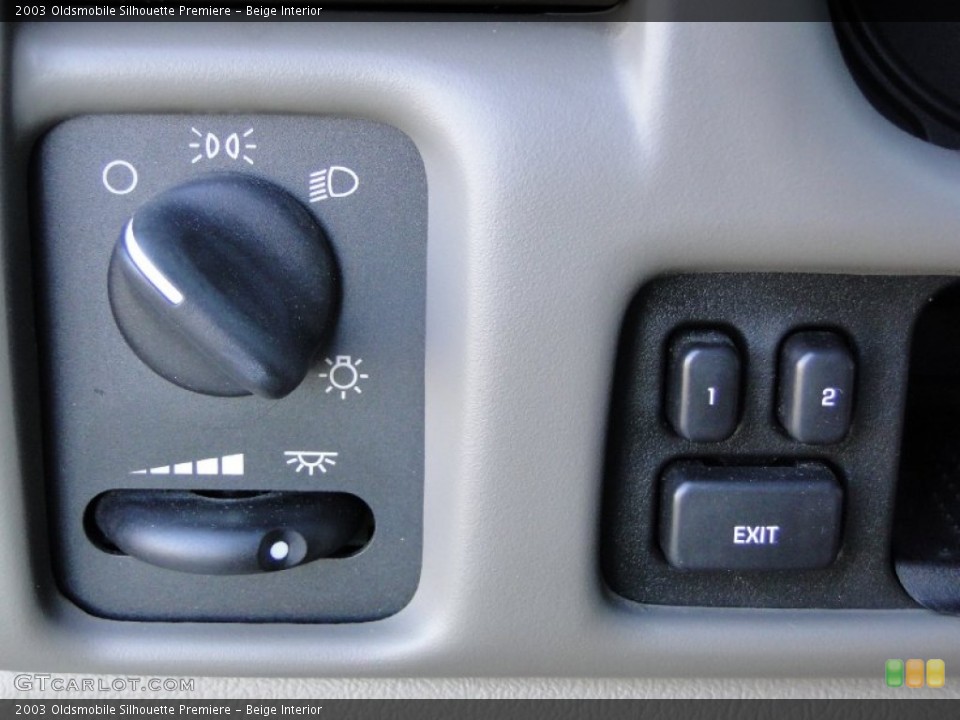 Beige Interior Controls for the 2003 Oldsmobile Silhouette Premiere #60286637