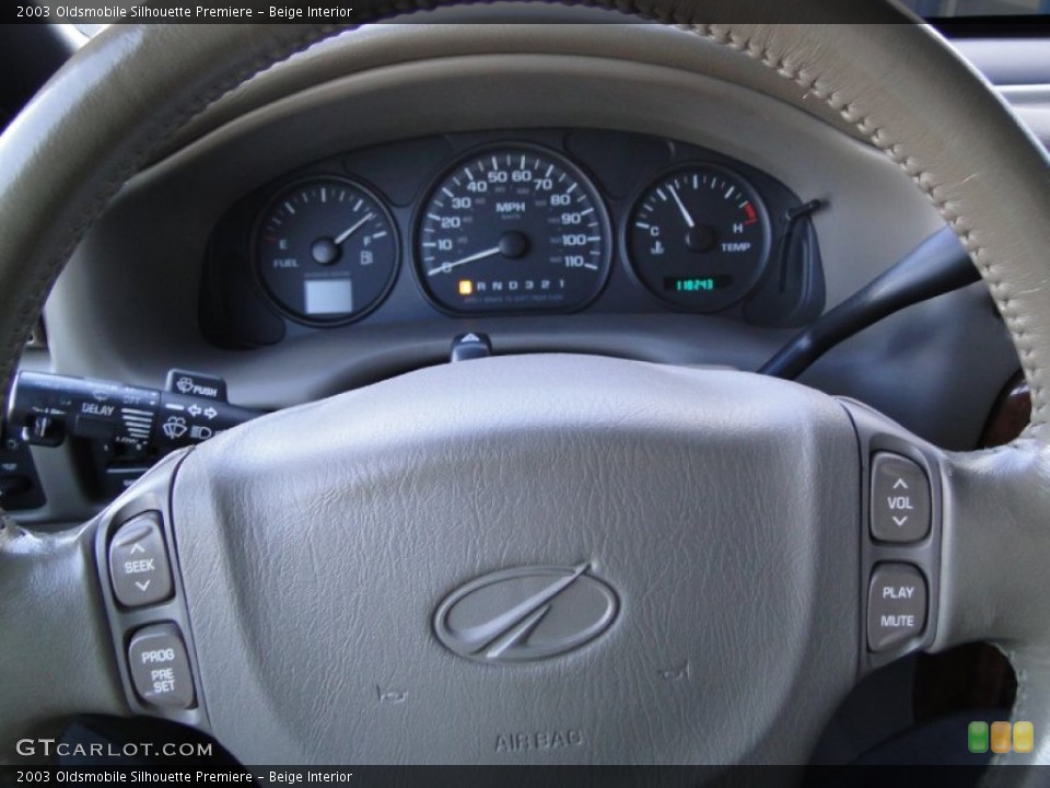 Beige Interior Steering Wheel for the 2003 Oldsmobile Silhouette Premiere #60286644
