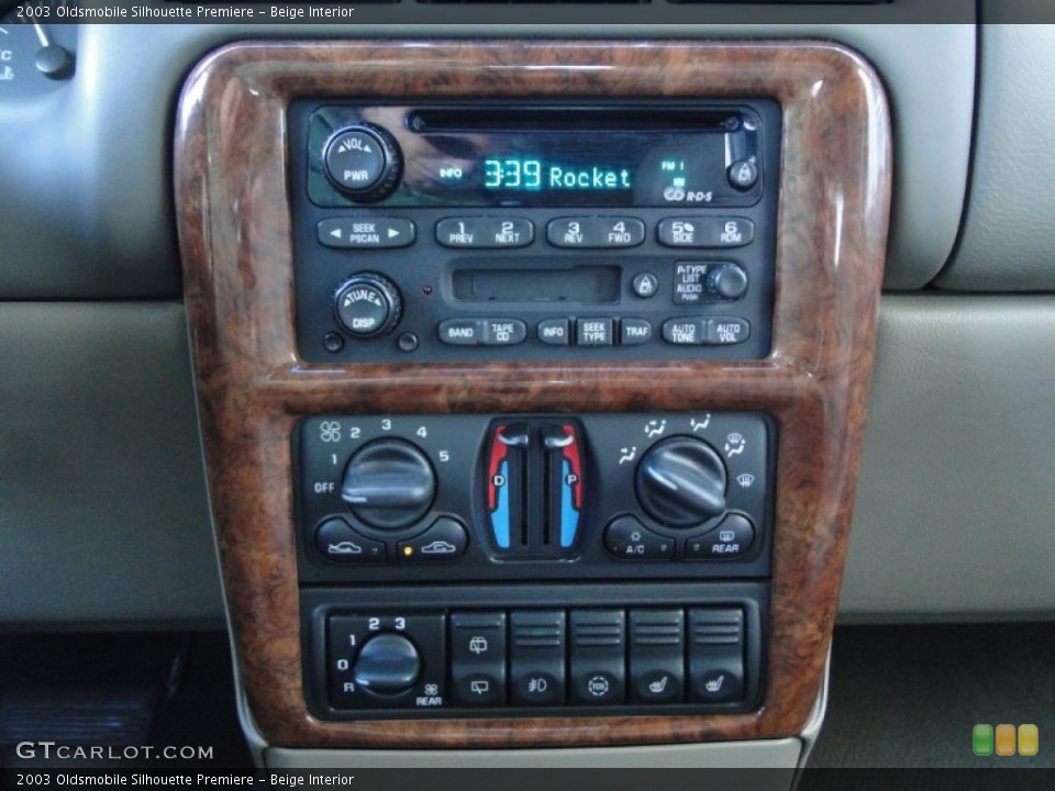 Beige Interior Controls for the 2003 Oldsmobile Silhouette Premiere #60286667