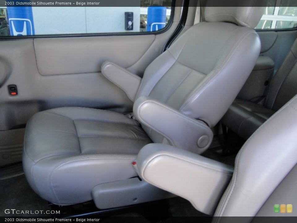 Beige Interior Rear Seat for the 2003 Oldsmobile Silhouette Premiere #60286709