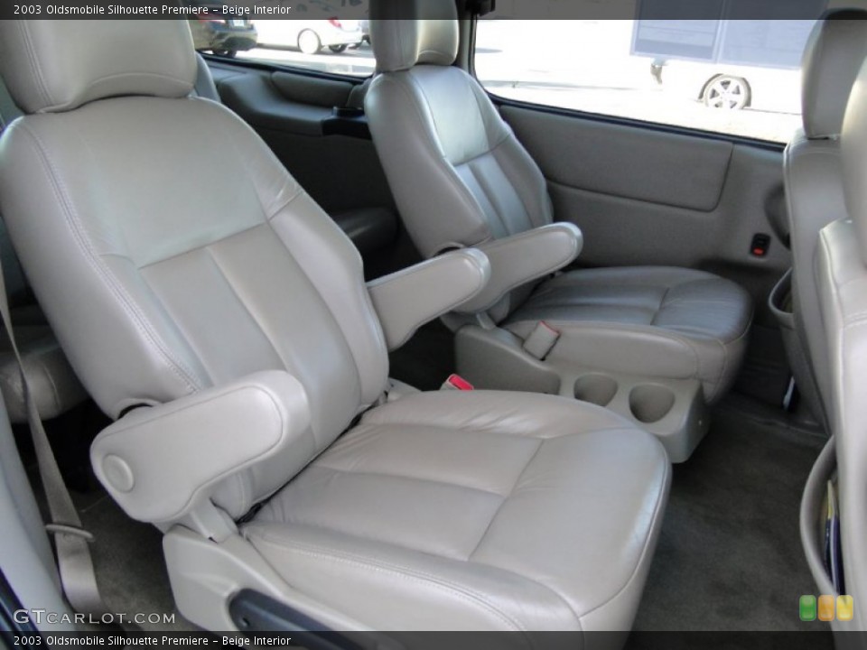 Beige Interior Rear Seat for the 2003 Oldsmobile Silhouette Premiere #60286721