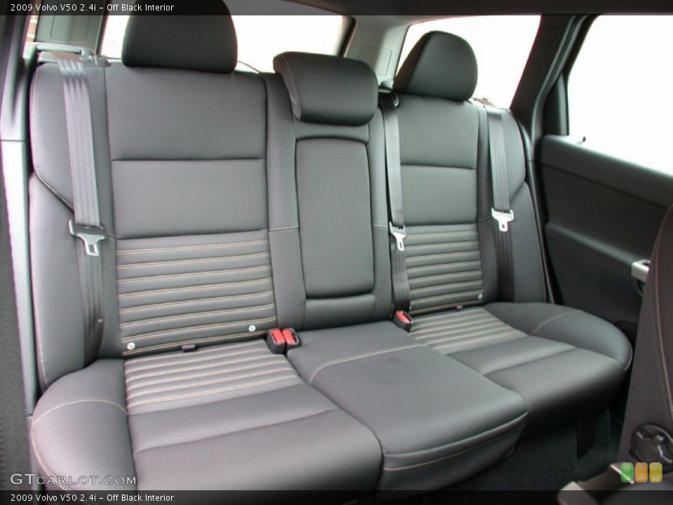 Off Black Interior Rear Seat for the 2009 Volvo V50 2.4i #60289097