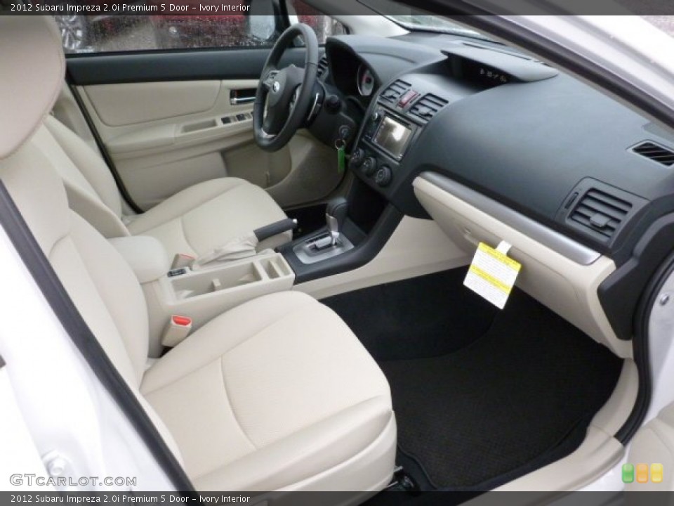 Ivory Interior Photo for the 2012 Subaru Impreza 2.0i Premium 5 Door #60290150