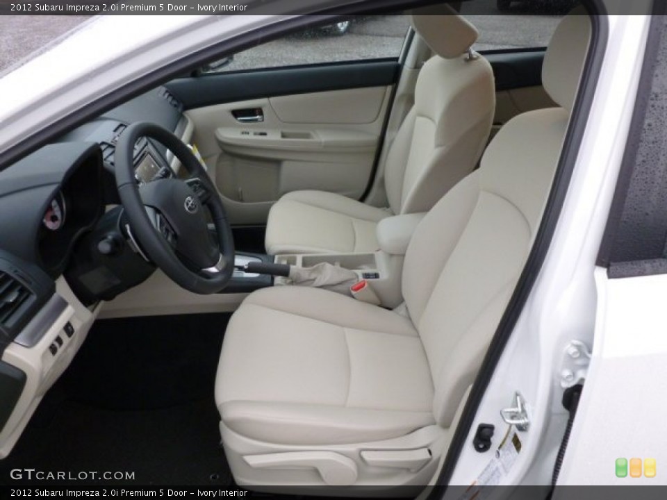Ivory Interior Front Seat for the 2012 Subaru Impreza 2.0i Premium 5 Door #60290205