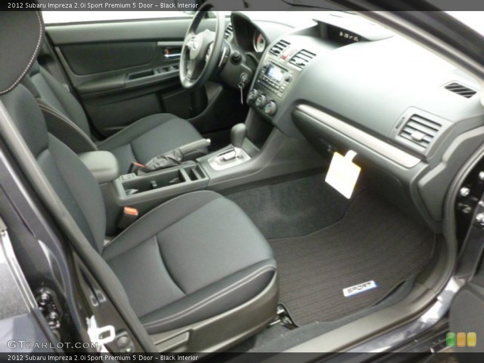 Black Interior Photo for the 2012 Subaru Impreza 2.0i Sport Premium 5 Door #60290684