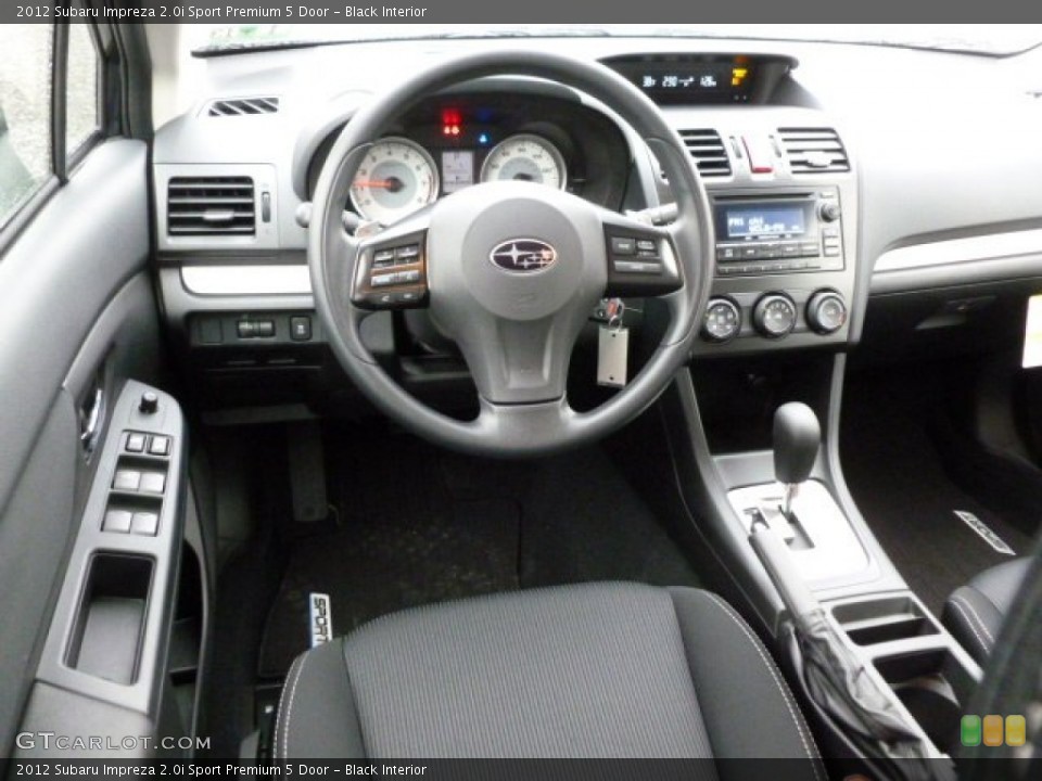 Black Interior Photo for the 2012 Subaru Impreza 2.0i Sport Premium 5 Door #60290728