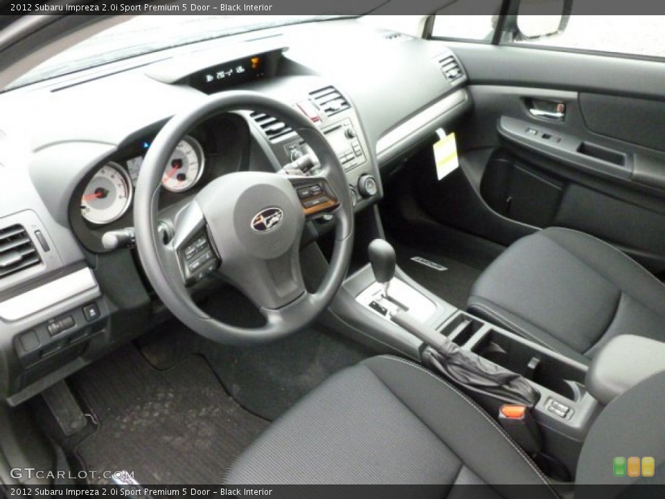 Black Interior Photo for the 2012 Subaru Impreza 2.0i Sport Premium 5 Door #60290747