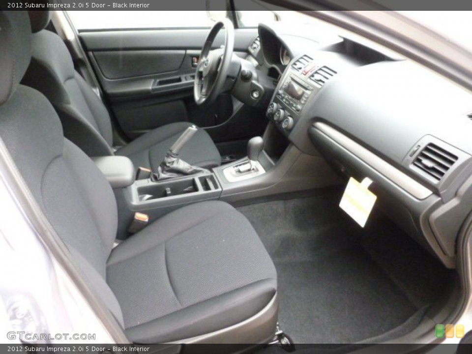 Black Interior Photo for the 2012 Subaru Impreza 2.0i 5 Door #60290876