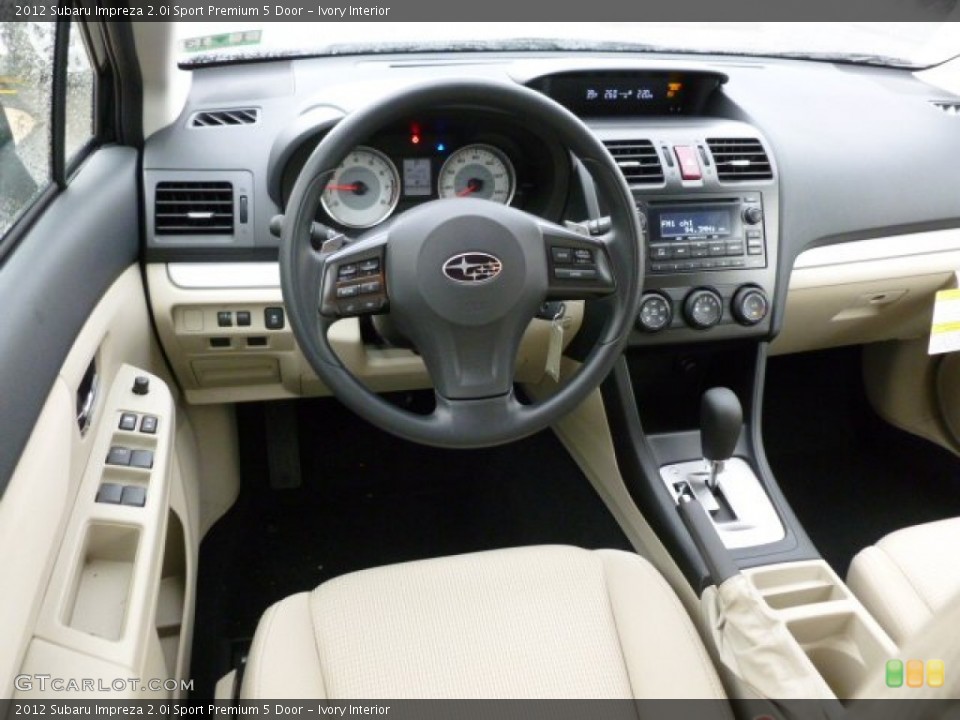 Ivory Interior Dashboard for the 2012 Subaru Impreza 2.0i Sport Premium 5 Door #60291287