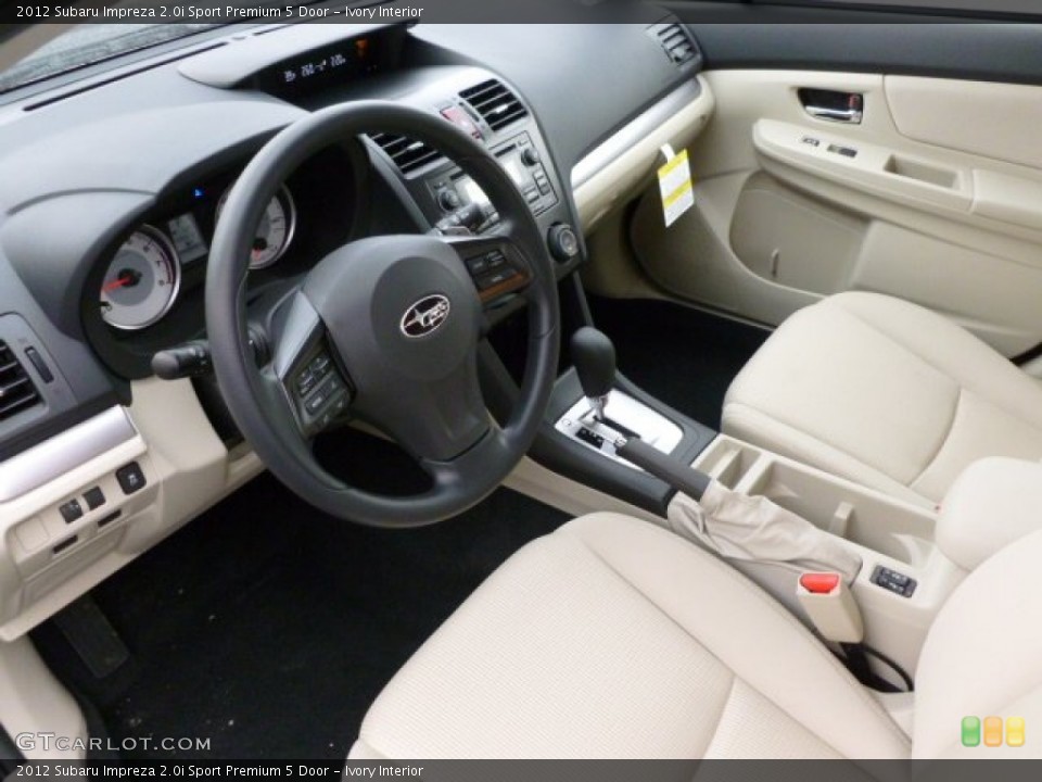 Ivory Interior Prime Interior for the 2012 Subaru Impreza 2.0i Sport Premium 5 Door #60291302