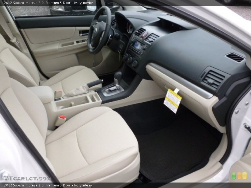 Ivory Interior Photo for the 2012 Subaru Impreza 2.0i Premium 5 Door #60291407