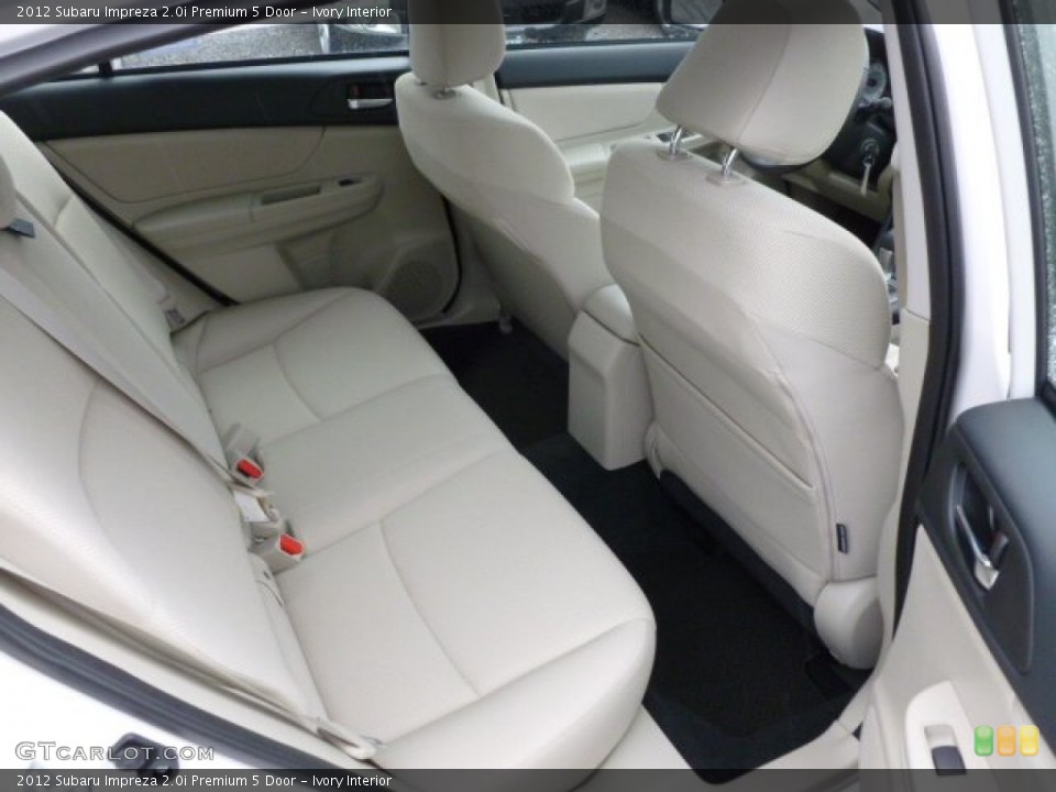 Ivory Interior Rear Seat for the 2012 Subaru Impreza 2.0i Premium 5 Door #60291434