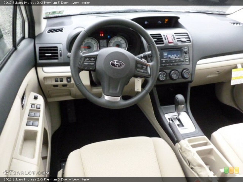 Ivory Interior Dashboard for the 2012 Subaru Impreza 2.0i Premium 5 Door #60291461