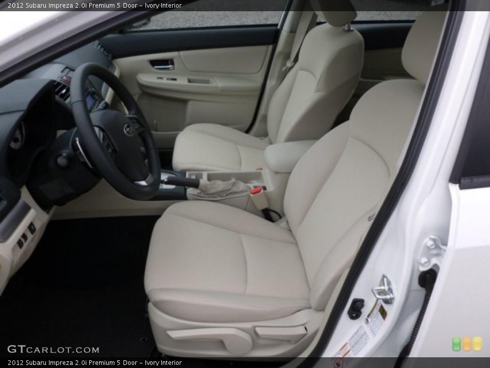 Ivory Interior Front Seat for the 2012 Subaru Impreza 2.0i Premium 5 Door #60291470