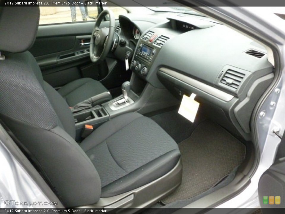 Black Interior Photo for the 2012 Subaru Impreza 2.0i Premium 5 Door #60291583