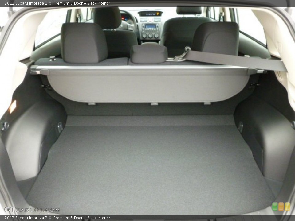 Black Interior Trunk for the 2012 Subaru Impreza 2.0i Premium 5 Door #60291620