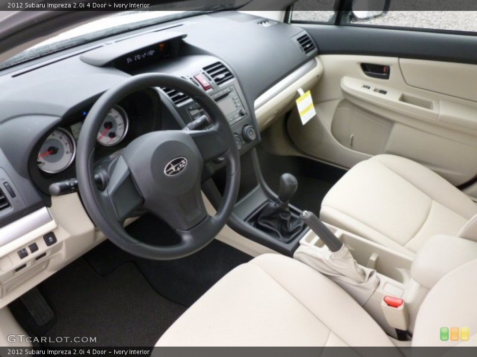Ivory Interior Prime Interior for the 2012 Subaru Impreza 2.0i 4 Door #60292382
