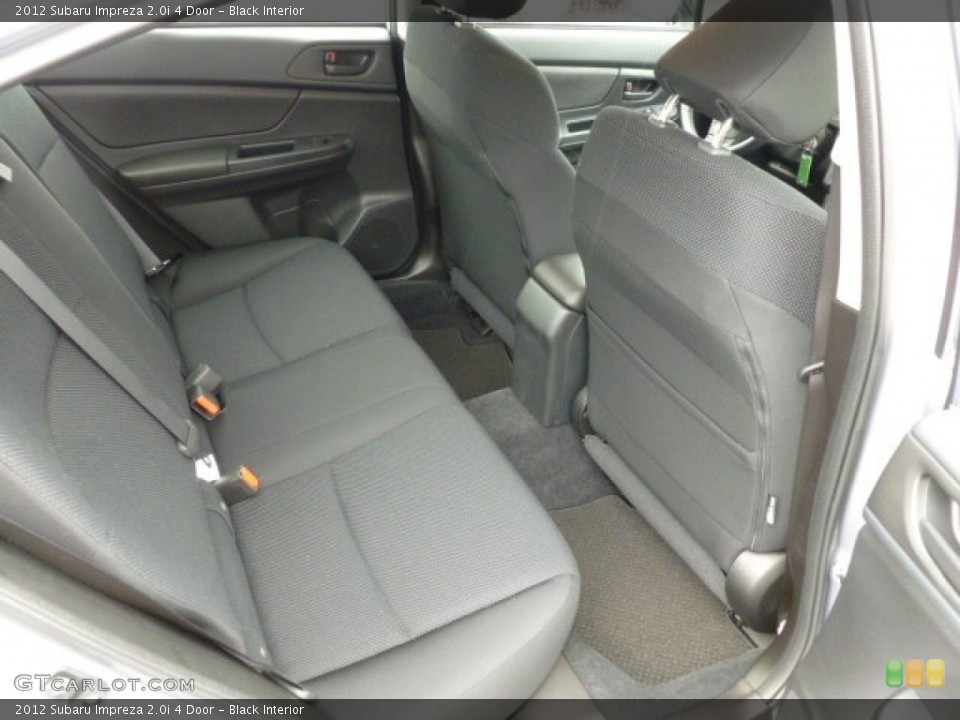Black Interior Rear Seat for the 2012 Subaru Impreza 2.0i 4 Door #60292532