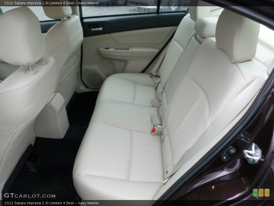 Ivory Interior Rear Seat for the 2012 Subaru Impreza 2.0i Limited 4 Door #60292910