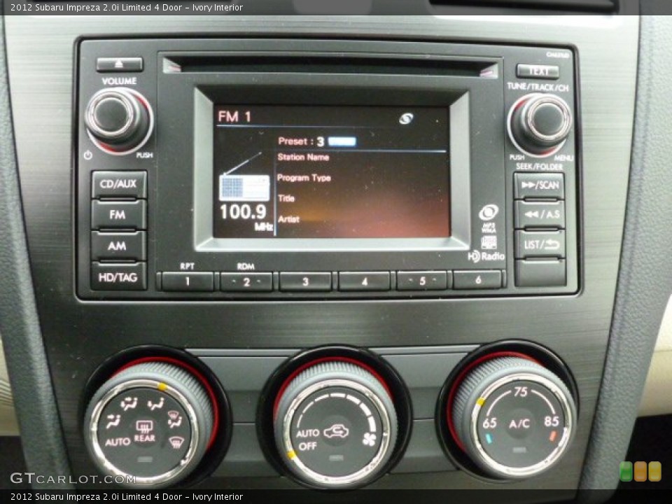 Ivory Interior Controls for the 2012 Subaru Impreza 2.0i Limited 4 Door #60292973