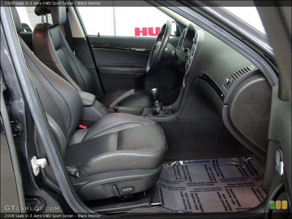 Black Interior Photo for the 2008 Saab 9-3 Aero XWD Sport Sedan #60293504