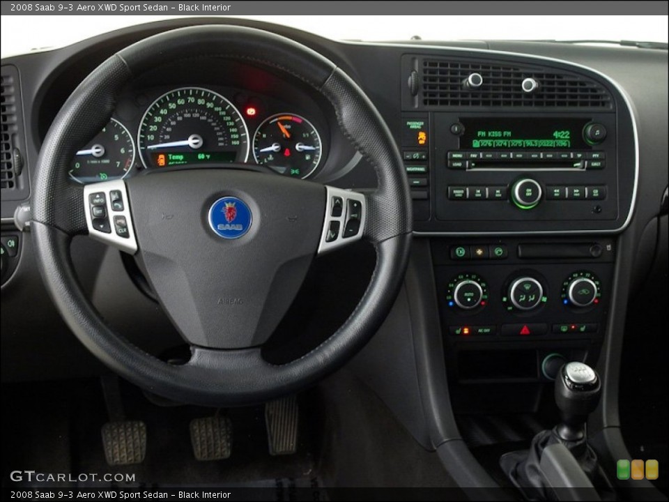 Black Interior Dashboard for the 2008 Saab 9-3 Aero XWD Sport Sedan #60293584