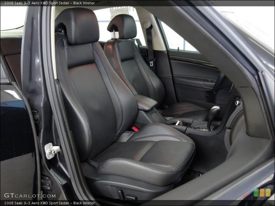 Black Interior Photo for the 2008 Saab 9-3 Aero XWD Sport Sedan #60293729