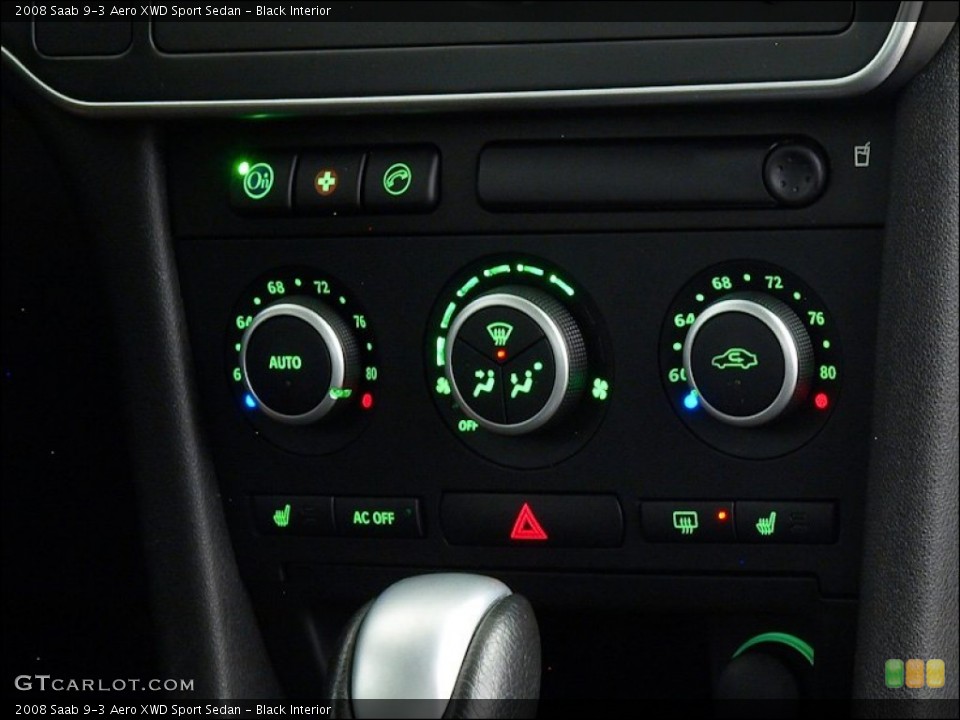 Black Interior Controls for the 2008 Saab 9-3 Aero XWD Sport Sedan #60293765