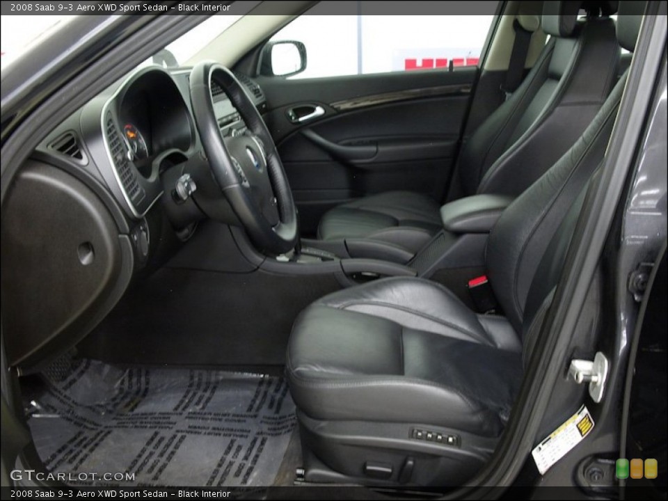 Black Interior Photo for the 2008 Saab 9-3 Aero XWD Sport Sedan #60293774