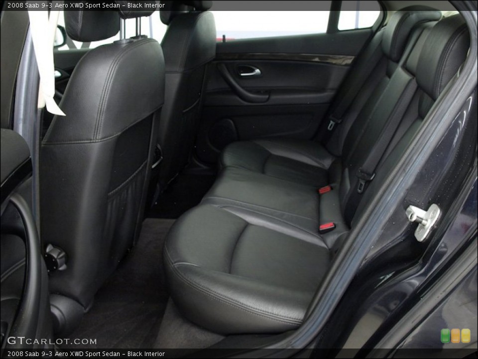 Black Interior Photo for the 2008 Saab 9-3 Aero XWD Sport Sedan #60293783