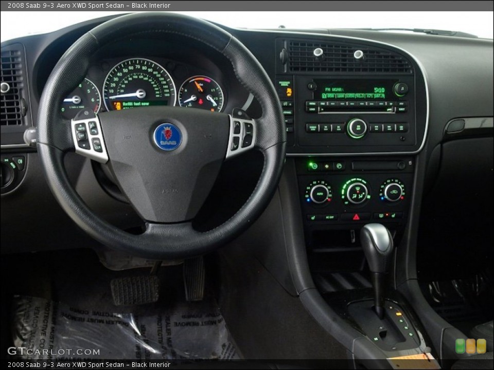 Black Interior Dashboard for the 2008 Saab 9-3 Aero XWD Sport Sedan #60293801