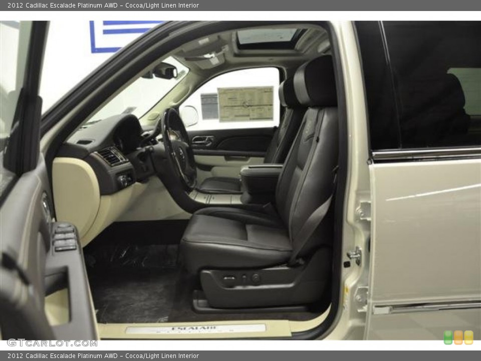 Cocoa/Light Linen Interior Photo for the 2012 Cadillac Escalade Platinum AWD #60296180