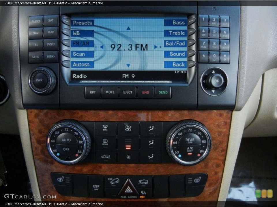 Macadamia Interior Controls for the 2008 Mercedes-Benz ML 350 4Matic #60296408