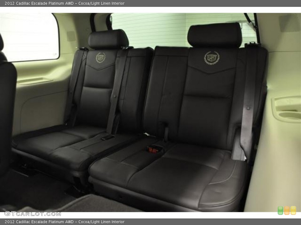 Cocoa/Light Linen Interior Rear Seat for the 2012 Cadillac Escalade Platinum AWD #60296441